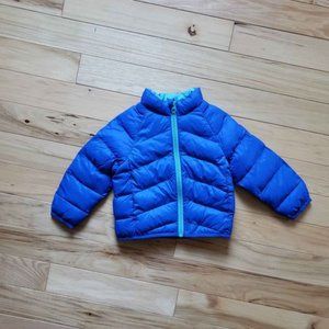 NWT Wonder Nation Baby and Toddler Boy Packable Puffer Jacket Boy's Blue Coat
